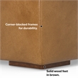 Pemberly Row Left-Facing Modular Sectional Sofa in Sienna Leather