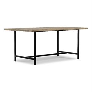 Pemberly Row 72 x 36 inch Rectangle Dining Table in Gray Wash