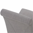 Pemberly Row Parson Dining Chair Set of 2 in Dove Gray Linen Look Fabric
