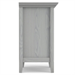 Pemberly Row 24 inch Solid Wood Bedside Table Set of 2 in Fog Gray
