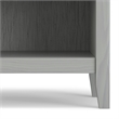 Pemberly Row 24 inch Solid Wood Bedside Table Set of 2 in Fog Gray