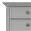 Pemberly Row 24 inch Solid Wood Bedside Table Set of 2 in Fog Gray