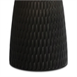 Pemberly Row Wood and Metal 16 inch Round Side Table in Black and Gold