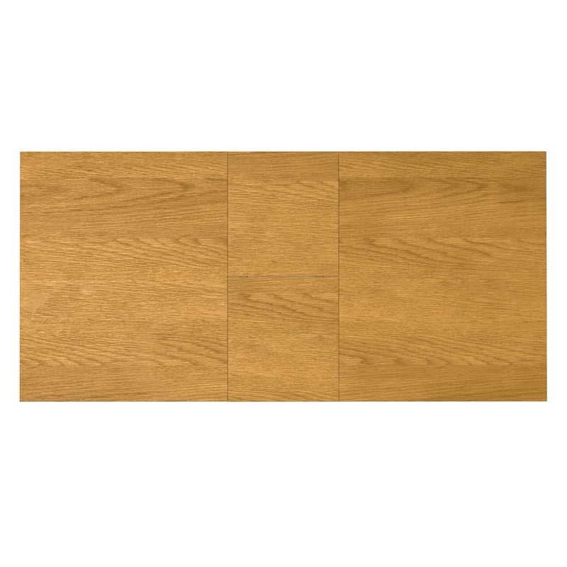 Pemberly Row 60-76 inch x 36 inch Extendable Dining Table in Oak