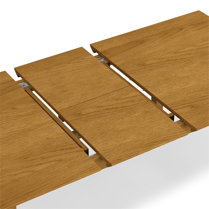Pemberly Row 60-76 inch x 36 inch Extendable Dining Table in Oak