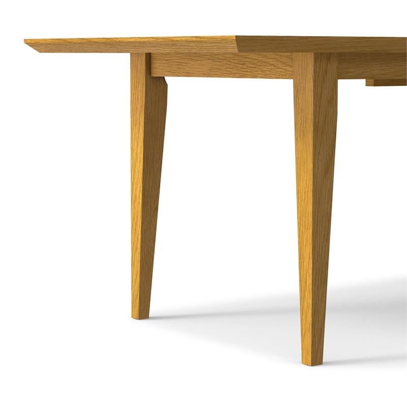 Pemberly Row 60-76 inch x 36 inch Extendable Dining Table in Oak
