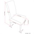 Pemberly Row Parson Dining Chair Set of 2 in Tanners Brown Faux Leather