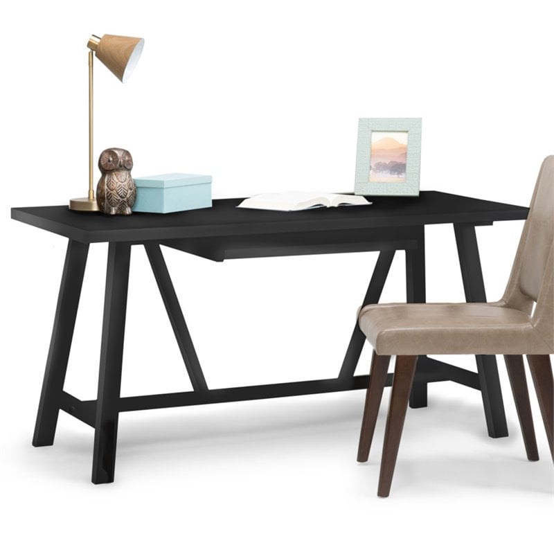 Pemberly Row Solid Wood Industrial 60