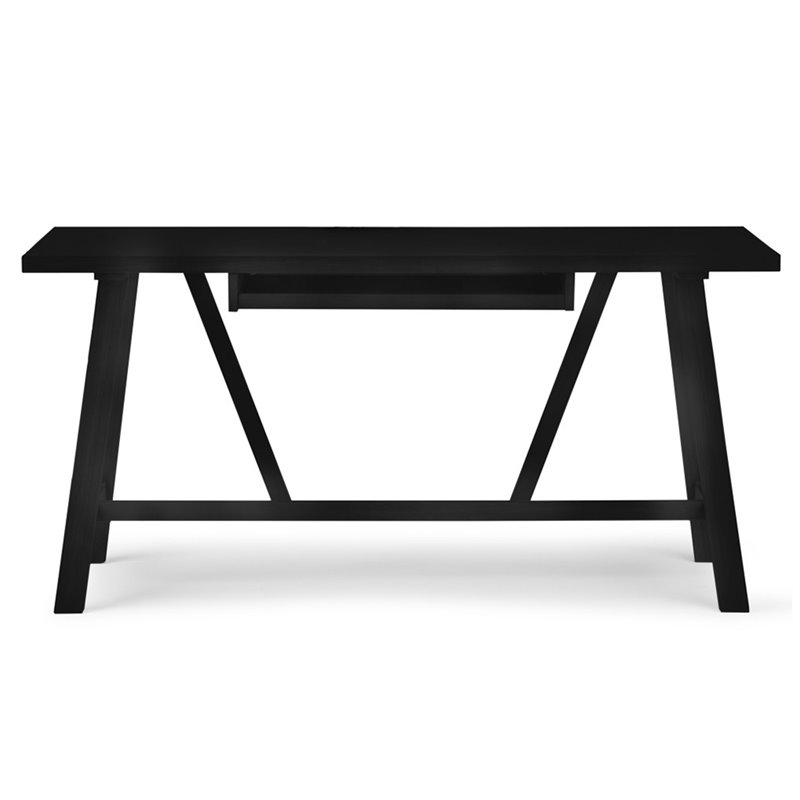 Pemberly Row Solid Wood Industrial 60