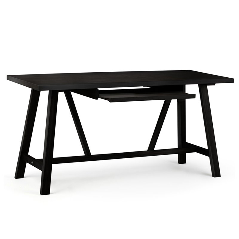 Pemberly Row Solid Wood Industrial 60
