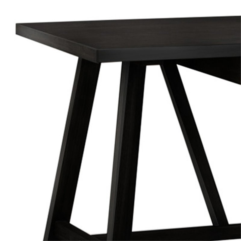 Pemberly Row Solid Wood Industrial 60
