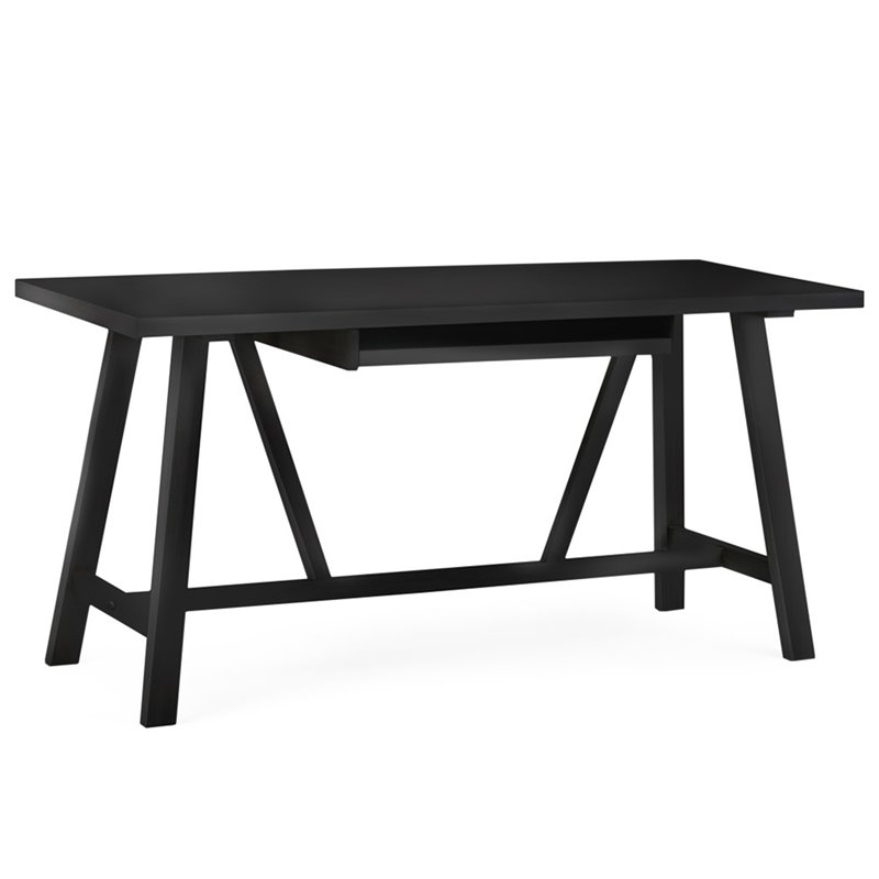 Pemberly Row Solid Wood Industrial 60