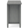 Pemberly Row Transitional Solid Wood Bedside Table in Fog Gray