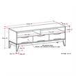 Pemberly Row Solid Hardwood 60