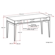 Pemberly Row Solid Hardwood 60