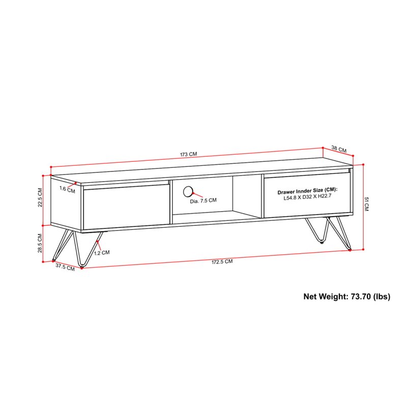 Pemberly Row Mango Wood 68