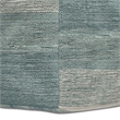 Pemberly Row Boho Square Cube Pouf Ottoman in Blue Melange Cotton