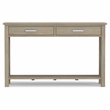 Pemberly Row Solid Wood Transitional Console Table in Distressed Gray