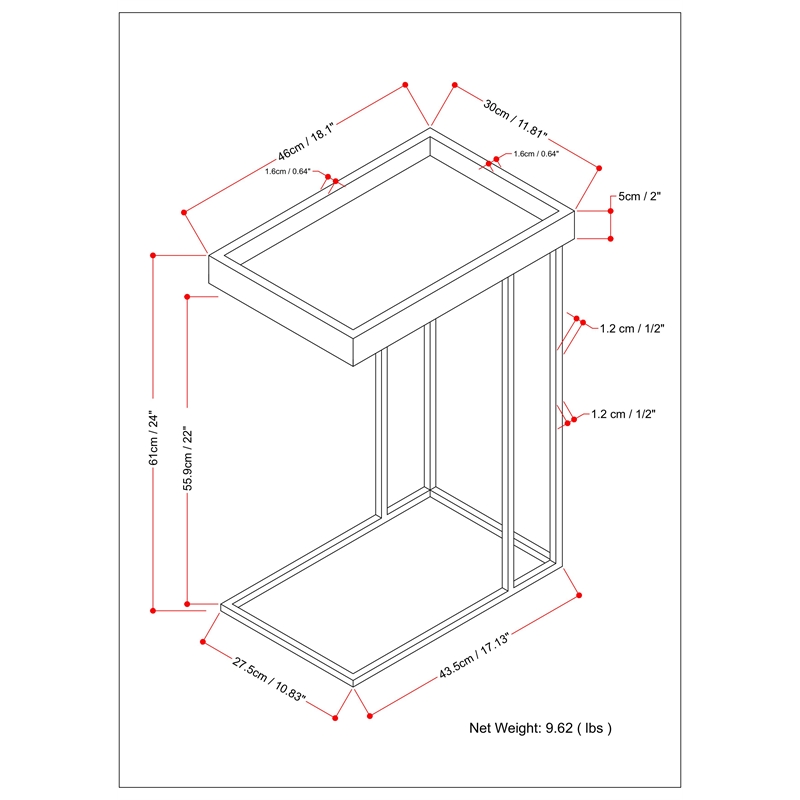 Pemberly Row Solid Wood 12