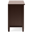 Pemberly Row Transitional Solid Wood Bedside Table in Russet Brown