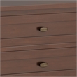Pemberly Row Transitional Solid Wood Bedside Table in Russet Brown