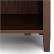 Pemberly Row Transitional Solid Wood Bedside Table in Russet Brown