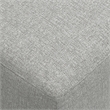 Pemberly Row Modern Table Ottoman in Pale Gray Performance Fabric