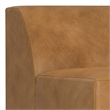 Pemberly Row Center Armless Sofa Module in Sienna Genuine Leather