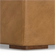 Pemberly Row Center Armless Sofa Module in Sienna Genuine Leather