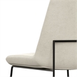 Pemberly Row Modern Dining Chair Set of 2 in Natural Linen Look Fabric