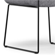 Pemberly Row Modern Dining Chair Set of 2 in Gray Linen Look Fabric