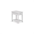 Pemberly Row 2-Piece Wood Queen Bedroom Set with USB Nightstand in White