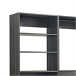 Pemberly Row Modular Walk In Closet 4 Drawer 9 Shelf 2 Rods in Black