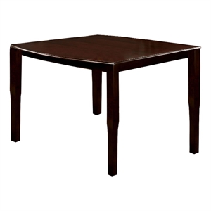 Pemberly Row Transitional Counter Height Table with Curvy Legs in Espresso
