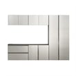 Pemberly Row 6 Piece Wall Mounted Garage Cabinets with Drawers in Gray