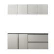 Pemberly Row 6 Piece Wall Mounted Garage Cabinets with Drawers in Gray