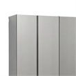 Pemberly Row 3 Piece Wall Mounted Garage Cabinets with Shelves in Gray