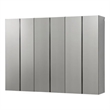 Pemberly Row 3 Piece Wall Mounted Garage Cabinets with Shelves in Gray