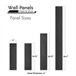Pemberly Row Solid Wood Wall Panel with 3M Adhesive Tape in Charcoal Gray