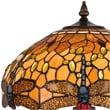 Pemberly Row 2 Bulb Table Lamp with Dragonfly Design Shade in Multicolor