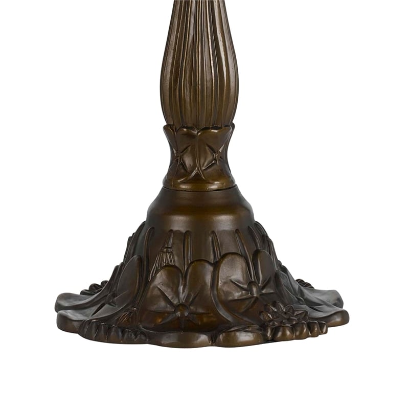Pemberly Row 2 Bulb Table Lamp with Dragonfly Design Shade in Multicolor