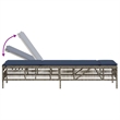 Pemberly Row 2 Person Adjustable Patio Sun Lounger with Cushions in Gray