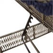 Pemberly Row 2 Person Adjustable Patio Sun Lounger with Cushions in Gray