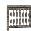 Pemberly Row 3 Piece PE Rattan Sun Lounger Set with Cushions in Gray