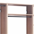 Pemberly Row Walk in Closet with 2 Drawers 5 Shelves and 3 Rods in Brown
