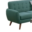 Pemberly Row 2 Piece Sectional with Chaise and Accent Pillows in Blue