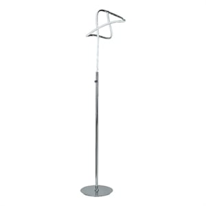 Pemberly Row 61&quot LED Floor Lamp with Accent Twisted Design in Chrome