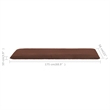 Pemberly Row 5-Position Foldable Oxford Fabric Sun Lounger in Brown
