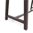 Pemberly Row Acacia Wood Outdoor Dining Table with Iron Legs in Brown