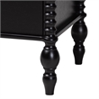 Pemberly Row Spindle 5-Piece Bedroom Set with Platform Bed in Black Full
